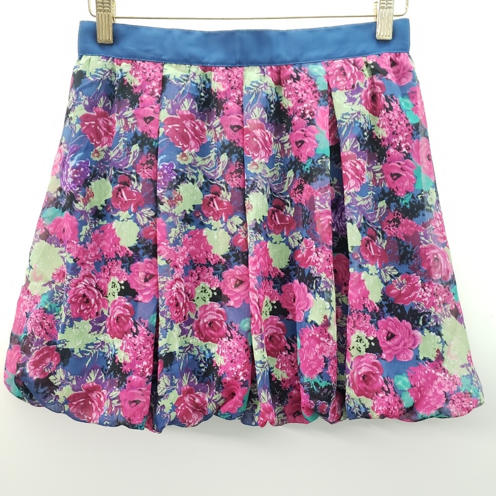 Lucca Courture Anthropologie Floral Skirt, size M